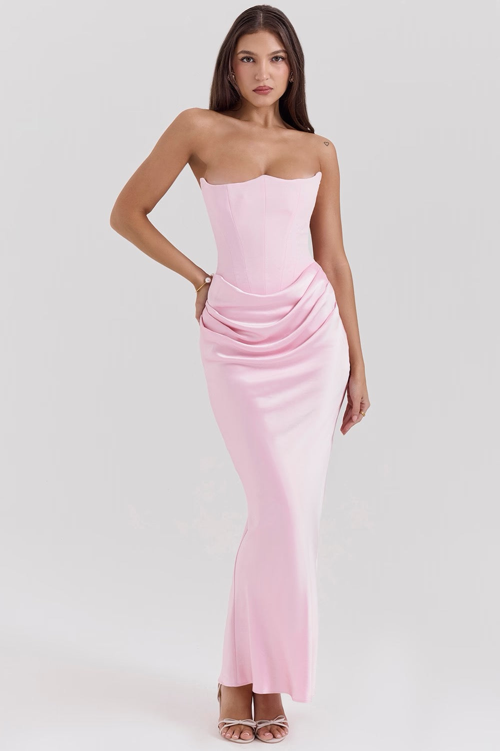 LAURE | ROBE LONGUE À BRETELLES