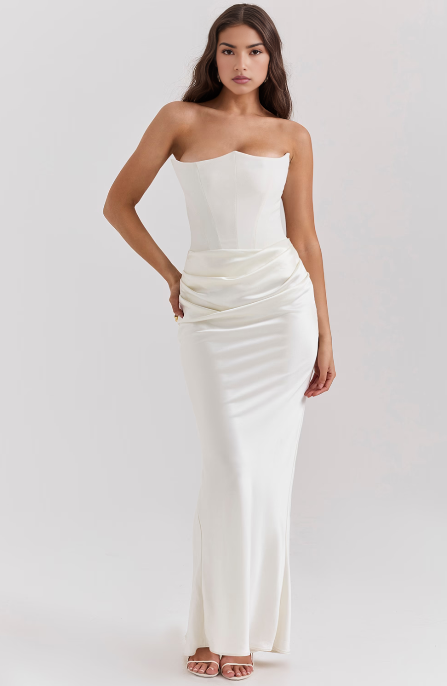 LAURE | ROBE LONGUE À BRETELLES