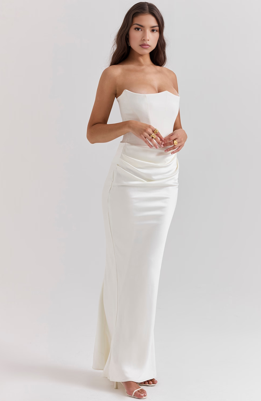 LAURE | ROBE LONGUE À BRETELLES