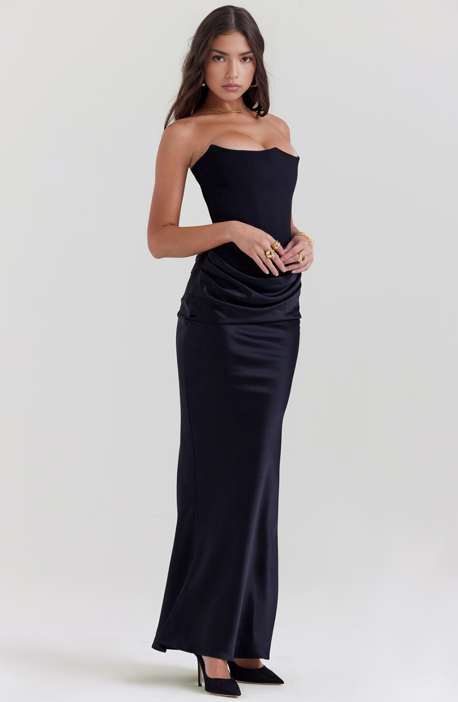 LAURE | ROBE LONGUE À BRETELLES