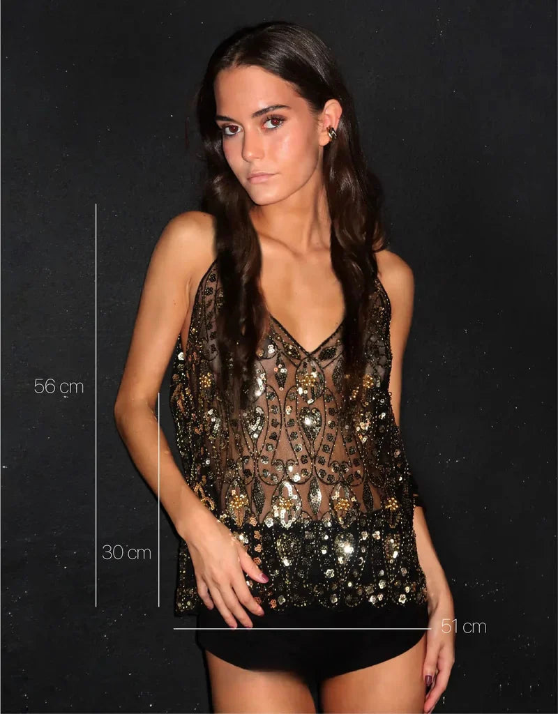 KATE | EMBELLISHED TOP