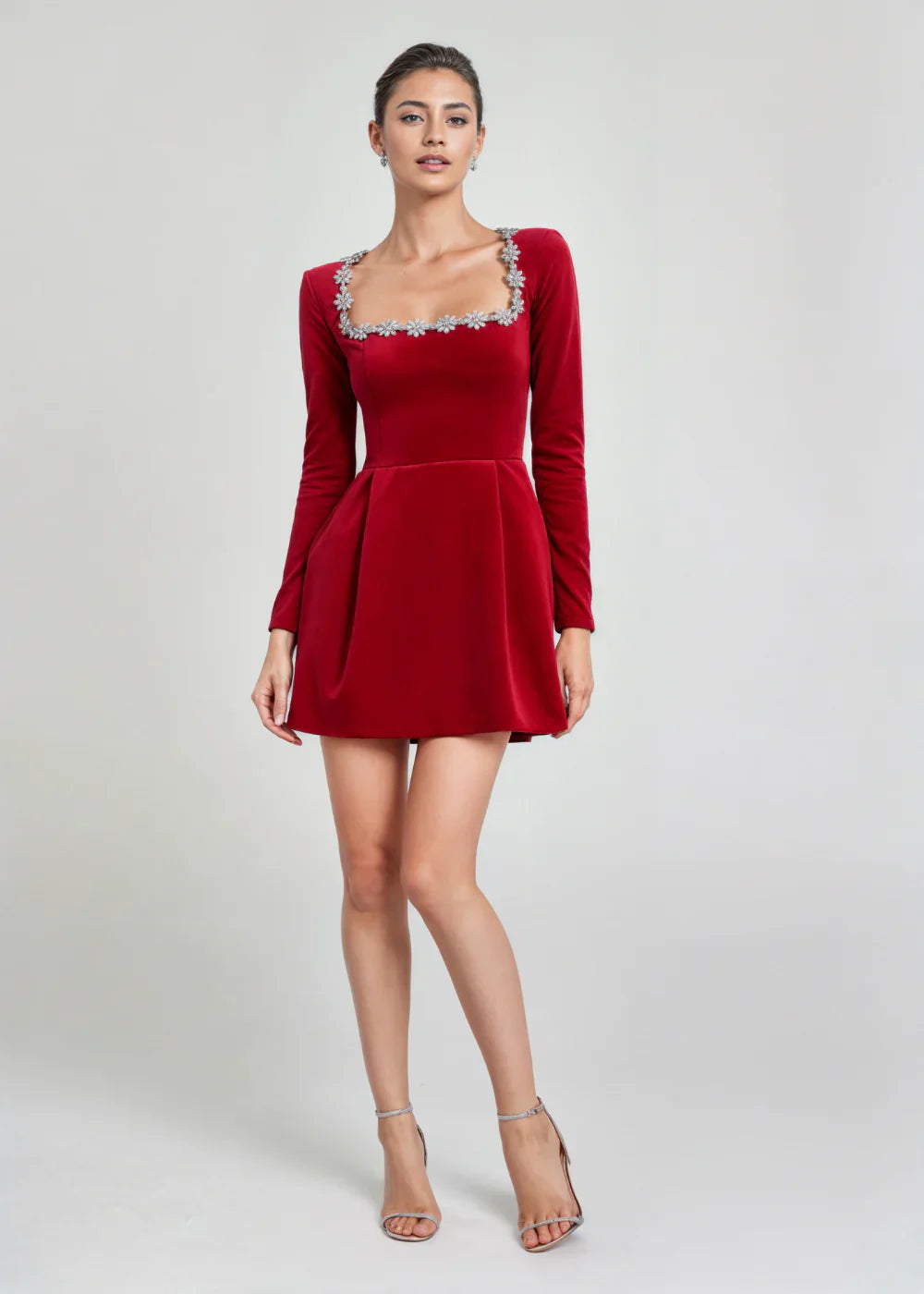 Vera | Robe Courte à Col Carré