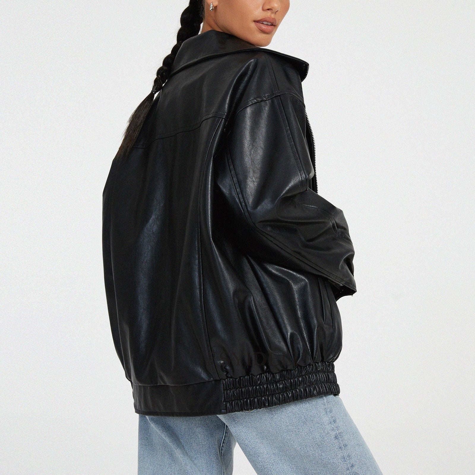 Charm | Blouson En cuir Zippé Femme