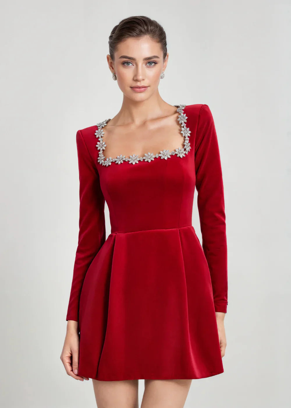 Vera | Robe Courte à Col Carré