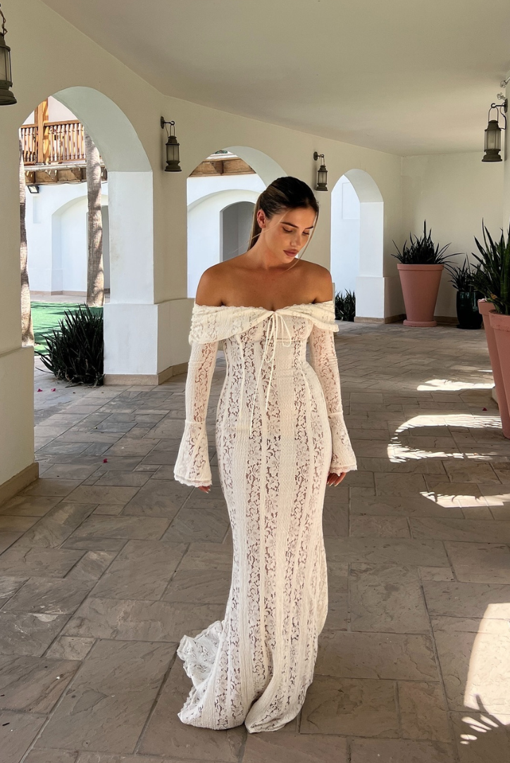 Clara | Robe Longue Épaules Dénudées