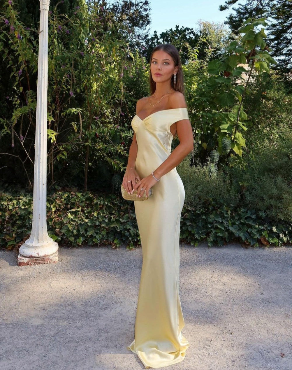 LEA | Robe Longue Dos Nu En Satin